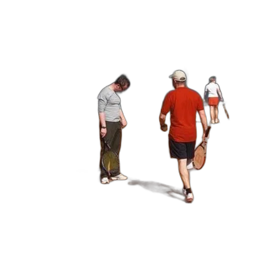 staff, umbrella, concept art, pixel art, 3d render, photorealistic, two, men transparent PNG cut-out