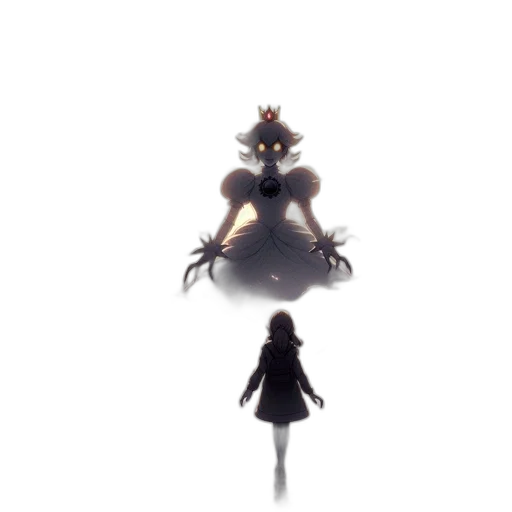 dress, crown, creature, robot, concept art, pixel art, 3d render, anime transparent PNG cut-out
