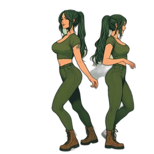 concept art, pixel art, anime, 3d render, green, earth tones, monochrome, three transparent PNG cut-out