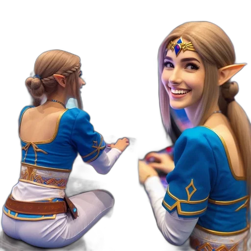 face, staff, crown, mask, concept art, fantasy art, 3d render, pixel art transparent PNG cut-out