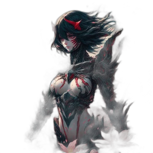 dragon, dress, weapon, sword, fantasy art, concept art, anime, comic book art transparent PNG cut-out