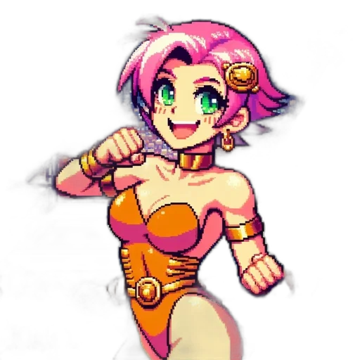 staff, weapon, pixel art, anime, concept art, cartoon, colorful, pixel transparent PNG cut-out
