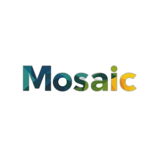 white, background, word, mosaic, stylized, font, gradient, colors transparent PNG cut-out