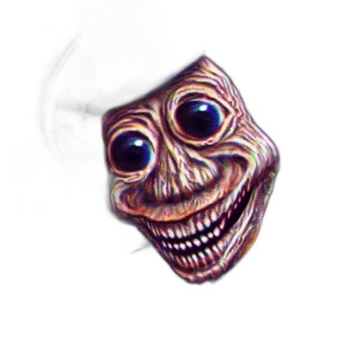 mask, face, hat, creature, 3d render, concept art, photorealistic, pixel art transparent PNG cut-out