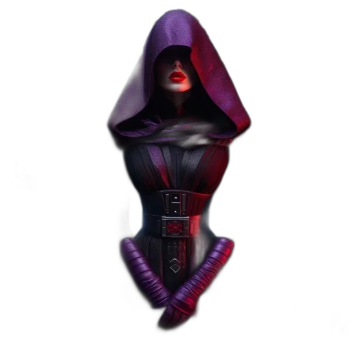 mask, staff, dress, jewelry, concept art, 3d render, cyberpunk, fantasy art transparent PNG cut-out