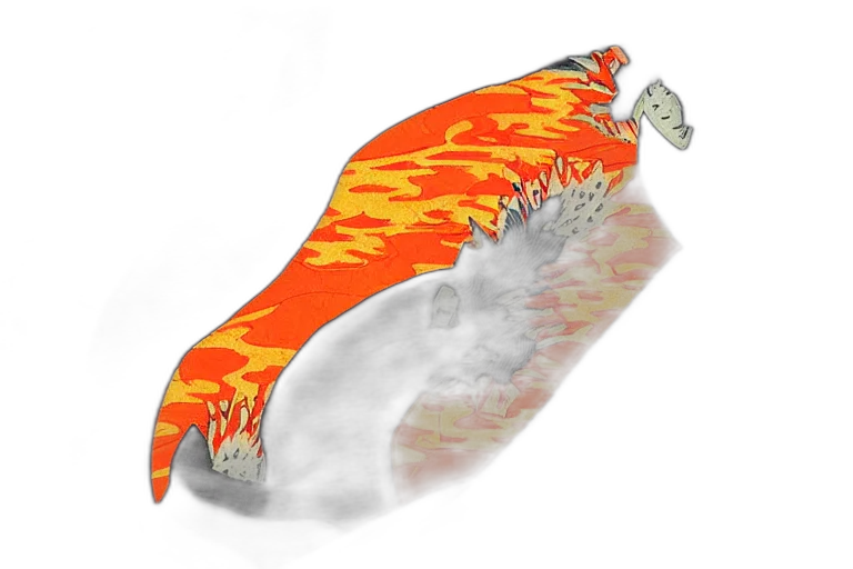 dragon, staff, umbrella, sword transparent PNG cut-out