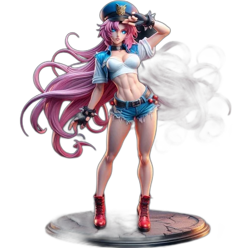concept art, fantasy art, comic book art, 3d render, detailed, rendering, portrays, female transparent PNG cut-out
