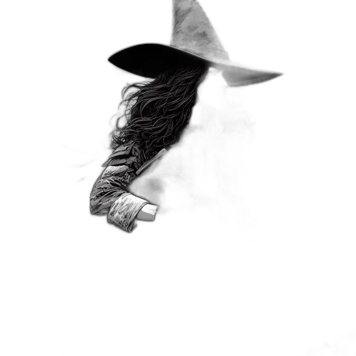 hat, creature, dragon, animal, pencil sketch, photorealistic, concept art, fantasy art transparent PNG cut-out