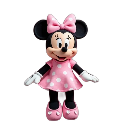 dress, 3d render, photorealistic, cartoon, concept art, disney, minnie, mouse transparent PNG cut-out