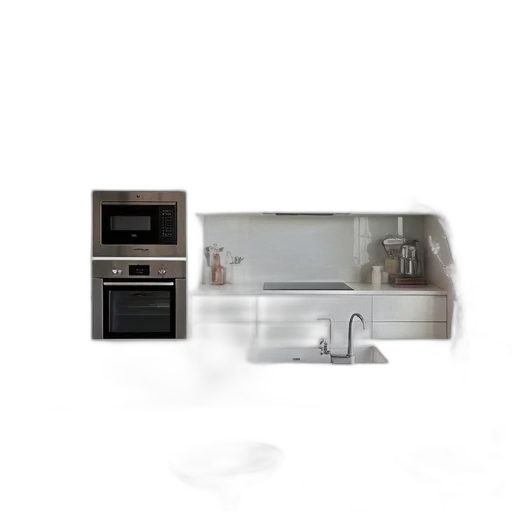 furniture, food, 3d render, photorealistic, concept art, earth tones, monochrome, dark transparent PNG cut-out