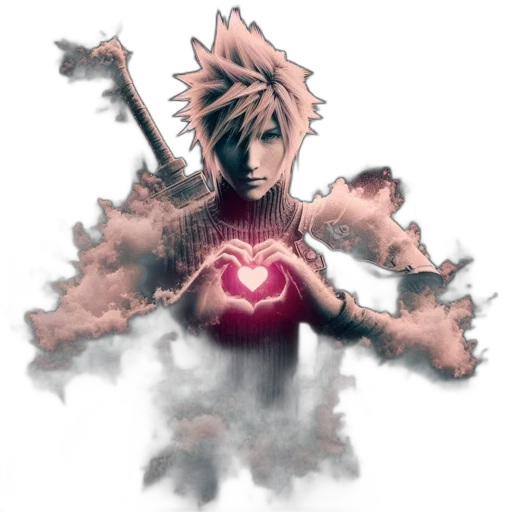 concept art, pixel art, fantasy art, comic book art, animated, character, spiky, blonde transparent PNG cut-out