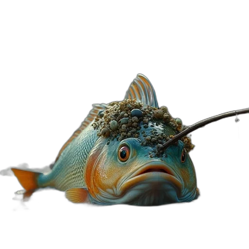 staff, animal, creature, mask, photorealistic, 3d render, concept art, fantasy art transparent PNG cut-out