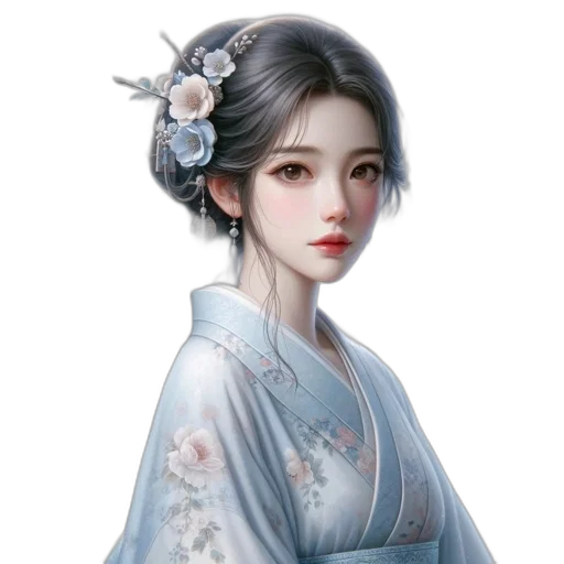 dress, face, staff, fantasy art, photorealistic, concept art, oil painting, snow transparent PNG cut-out