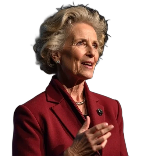 jacket, staff, jewelry, crown, video, mary, robinson, speaking transparent PNG cut-out
