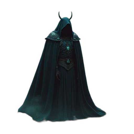 dress, mask, staff, crown transparent PNG cut-out