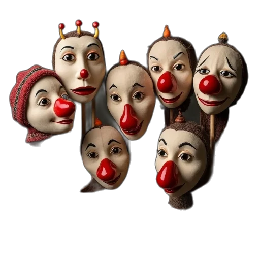 mask, face, crown, staff transparent PNG cut-out