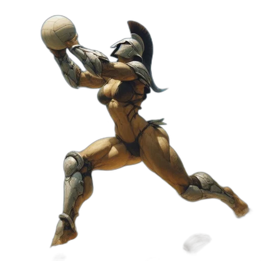 robot, weapon, concept art, fantasy art, 3d render, pixel art, earth tones, athletic transparent PNG cut-out