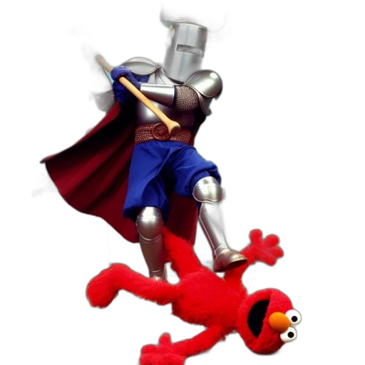 sword, robot, weapon, crown, 3d render, concept art, pixel art, fantasy art transparent PNG cut-out