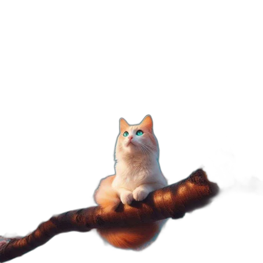 staff, animal, creature, tree, 3d render, photorealistic, concept art, watercolor transparent PNG cut-out