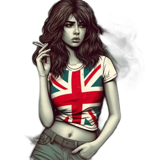 fantasy art, comic book art, concept art, cartoon, woman, long, wavy, hair transparent PNG cut-out