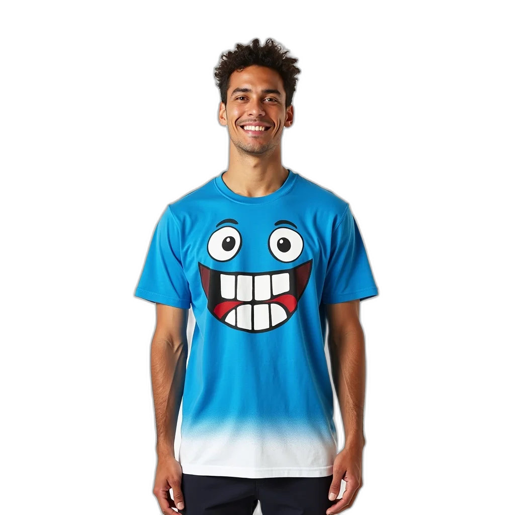 face, mask, robot, creature, 3d render, concept art, blue, man transparent PNG cut-out