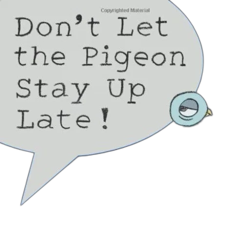 pixel art, don, let, pigeon, stay, late, willems, featuring transparent PNG cut-out