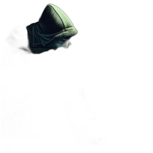 shoes, hat, mask, robot, concept art, photorealistic, 3d render, watercolor transparent PNG cut-out