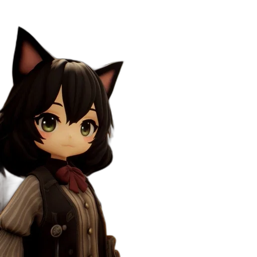 staff, animal, creature, face, 3d render, anime, pixel art, concept art transparent PNG cut-out