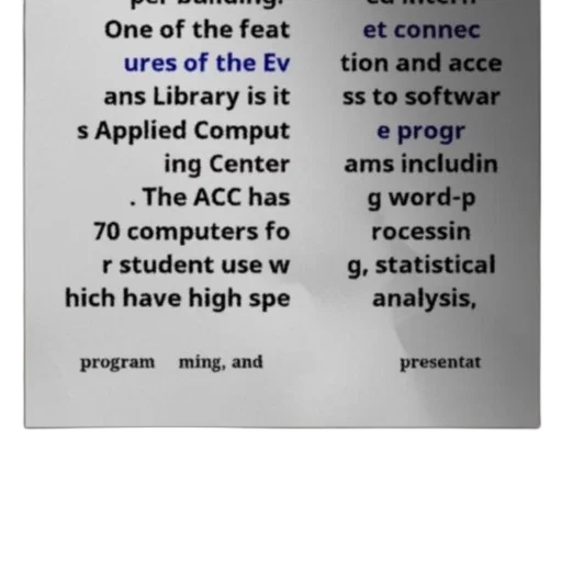 applied, comput, ing, center, acc, evans, library, has transparent PNG cut-out