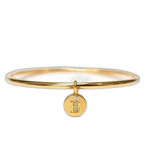 jewelry, crown, golden, bangle, circular, charm, featuring, monogram transparent PNG cut-out