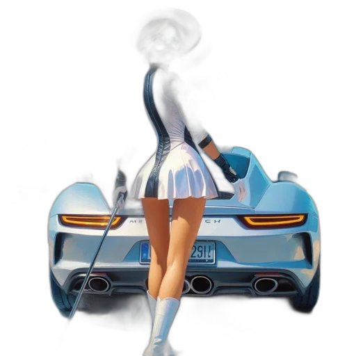 car, robot, dress, weapon, concept art, fantasy art, 3d render, photorealistic transparent PNG cut-out