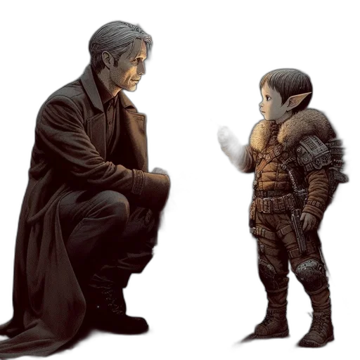 mask, concept art, fantasy art, comic book art, pixel art, snow, dark, monochrome transparent PNG cut-out