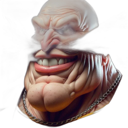 face, mask, creature, crown, 3d render, photorealistic, concept art, fantasy art transparent PNG cut-out