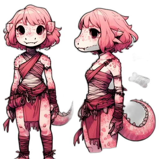 creature, dragon, staff, mask, concept art, fantasy art, pixel art, watercolor transparent PNG cut-out