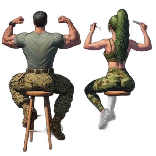 furniture, concept art, comic book art, pixel art, oil painting, two, individuals, flex transparent PNG cut-out