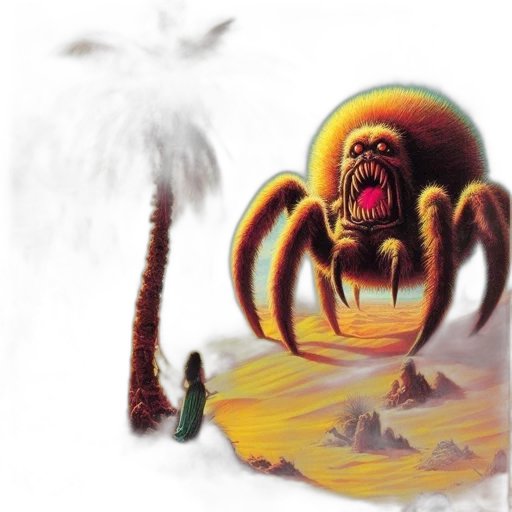 creature, animal, concept art, fantasy art, pixel art, fog, outer space, underwater transparent PNG cut-out