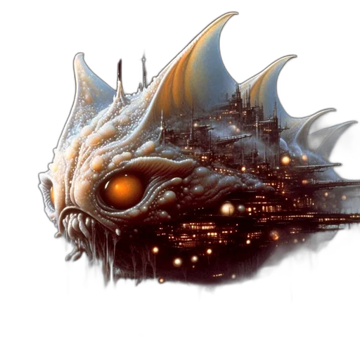 dragon, staff, creature, mask, concept art, fantasy art, pixel art, 3d render transparent PNG cut-out