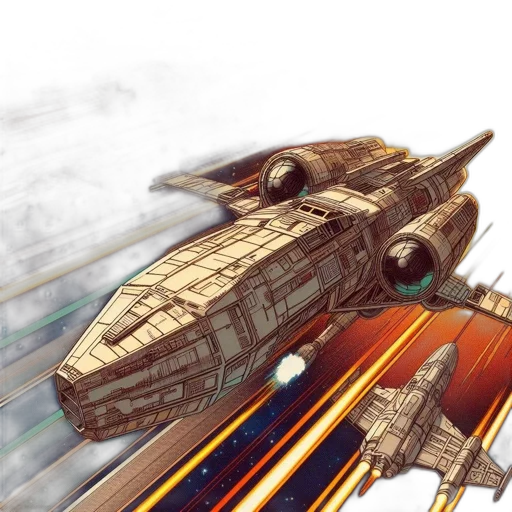 weapon, concept art, fantasy art, photorealistic, watercolor, outer space, spaceships, soar transparent PNG cut-out