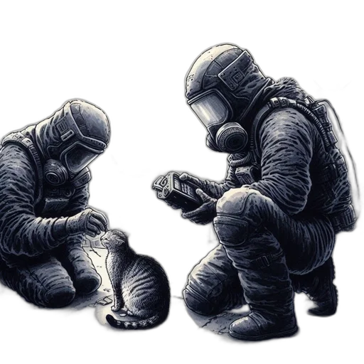 shoes, mask, jacket, concept art, comic book art, pencil sketch, pixel art, outer space transparent PNG cut-out