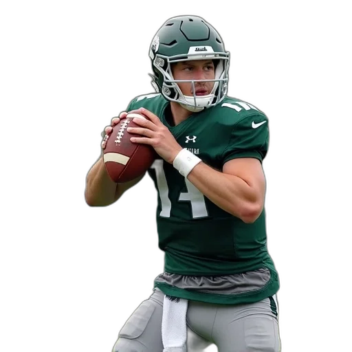 michigan, state, quarterback, luke, allen, training, session, monday transparent PNG cut-out