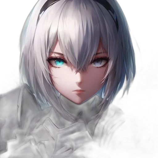 face, robot, mask, weapon, anime, fantasy art, concept art, photorealistic transparent PNG cut-out