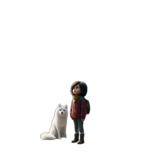 animal, creature, robot, jacket, concept art, 3d render, pixel art, cartoon transparent PNG cut-out