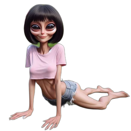 creature, robot, dress, face transparent PNG cut-out