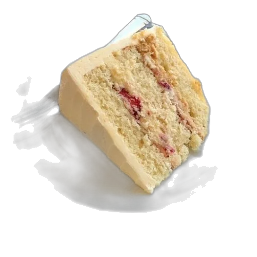 food, weapon, jewelry, 3d render, slice, cake, white, frosting transparent PNG cut-out