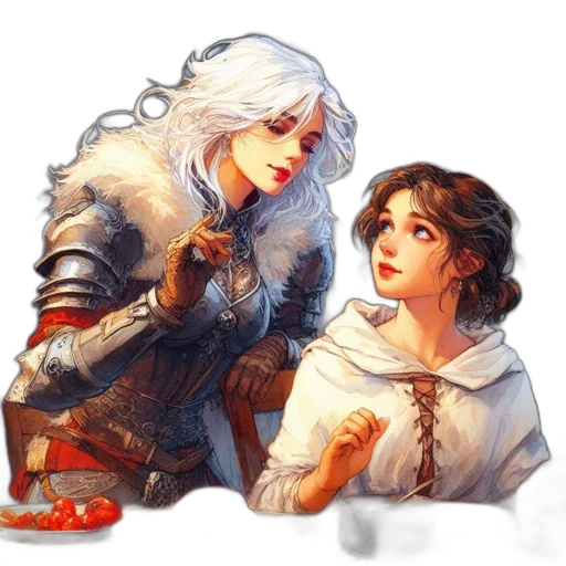 sword, fantasy art, concept art, pixel art, watercolor, snow, fire, red transparent PNG cut-out