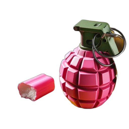 bottle, weapon, jewelry, 3d render, vaporwave, cyberpunk, concept art, tableau transparent PNG cut-out