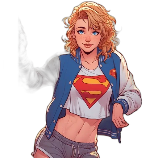 jacket, comic book art, concept art, pixel art, cartoon, neon, blue, colorful transparent PNG cut-out