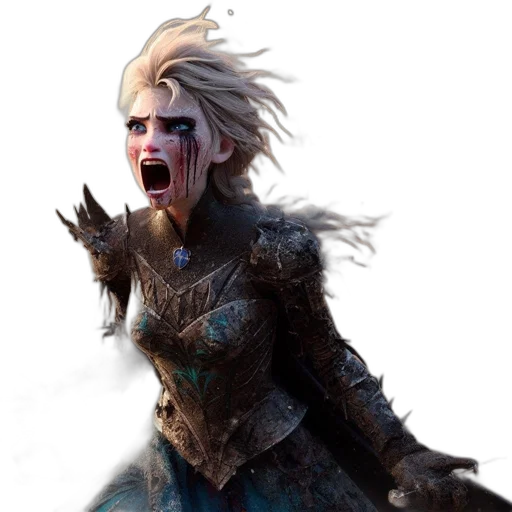 dragon, face, concept art, fantasy art, comic book art, 3d render, fierce-looking, woman transparent PNG cut-out