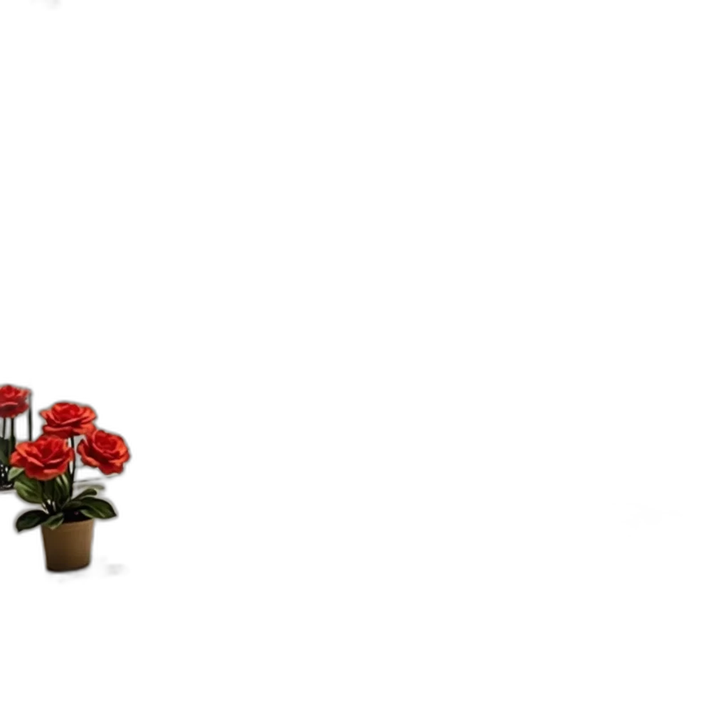 flower, crown, furniture, jewelry, 3d render, photorealistic, pixel art, concept art transparent PNG cut-out