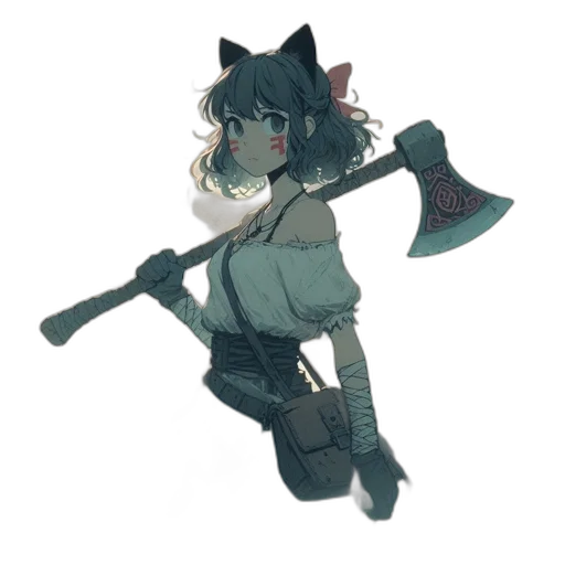 staff, weapon, sword, creature, pixel art, concept art, fantasy art, watercolor transparent PNG cut-out